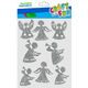 Craft with Fun OZDOBA BN NAKLEJKI ANIOLKI BROK SREB 8SZT 12/144 14128047 5904335884302