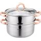 Klausberg GARNEK NA PARĘ KLAUSBERG 3 ELEM. 22cm KB-7731 ROSE GOLD 14141433 5908287277311