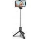 Selfie stick Hurtel Selfie stick WHS1Y teleskopowy tripod 1m z uchwytem na telefon - czarny 14146931 5907769360589
