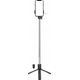 Selfie stick Hurtel Selfie stick WH1YXS teleskopowy tripod 1m z okrągłą lampą i uchwytem na telefon - czarny 14146932 5907769360596