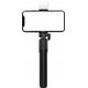 Selfie stick Hurtel Selfie stick WH1YXS teleskopowy tripod 1m z okrągłą lampą i uchwytem na telefon - czarny 14146932 5907769360596