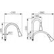 Wylewka Alkotest W101B-B / FERRO / ELASTICO II / WYLEWKA DO BATERII ZLEWOZMYWAKOWEJ CZARNA / 14148787 5903738212064