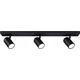 Lampa sufitowa Paulmann Oprawa ścienno sufitowa ZYLI GU10 max. 3x10W IP44 230V czarny metal / metal 14148864 4000870667774