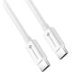 Kabel USB ForCell FORCELL F-ENERGY C338 kabel Typ C do Typ C PD QC4.0 3A 60W 2 m biały 14150543 5903396219603