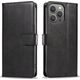 Hurtel Etui Leather Book Case na iPhone 16 Pro - czarne 14150705 5907769364082