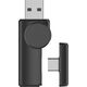 Słuchawki ForCell FORCELL F-AUDIO Super Clear Calls słuchawki bezprzewodowe bluetooth TWS ANC + ENC + DONGLE czarne 14168224 5903396285585