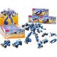 LeanToys Wozy Policyjne Motor Łódź Samolot Policja Klocki Konstrukcyjne MIX 14168995 5905991016694