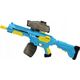 LeanToys Karabin Pistolet Na Wodę Automat M416 Niebieski Akumulatorowy 14172723 5905991004646