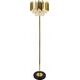 Lampa podłogowa Mdeco Elem Valetta 6268/4F TR lampa podłogowa stojąca 4x60W E27 złota/kryształ 14173381 5907737335472