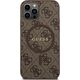 Guess Guess GUHMP12MG4GFRW iPhone 12/12 Pro 6.1" brązowy/brown hardcase 4G Collection Leather Metal Logo MagSafe 14182916 3666339226374