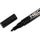 Neo Marker budowlany, czarny, permanentny, wodoodporny, lakierowy, aluminiowy, 4 szt 14196186 5907558475968