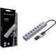HUB USB Conceptronic Conceptronic HUBBIES21G huby i koncentratory USB 3.2 Gen 1 (3.1 Gen 1) Type-A 5000 Mbit/s Szary 14198027 4015867238301