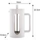 Klausberg ZAPARZACZ TŁOKOWY DO KAWY/HERBATY 1000ml KLAUSBERG KB-7753 BIAŁY 14198936 5908287277533