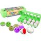 LeanToys Jaja Dinozaura Edukacyjny Sorter 12 Jaj Układanka Kształty LEAN Toys 14202248 5905323210097