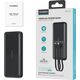 Powerbank Choetech Powerbank Choetech B654 10000mAh 22.5W USB-A / USB-C / micro USB z wbudowanym kablem USB-C / Lightning - czarny 14205356 6932112106087