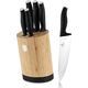 Berlinger Haus ZESTAW NOŻY BERLINGER HAUS BH-2753 MATTE BLACK W BLOKU BAMBUSOWYM 14214101 5999108484087