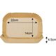 Klausberg WKŁAD PAPIEROWY DO FRYTOWNICY 22x14cm 100szt. KLAUSBERG KB-7783 14214111 5908287277830