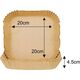 Klausberg WKŁAD PAPIEROWY DO FRYTOWNICY 20x20cm 100szt. KLAUSBERG KB-7782 14214112 5908287277823