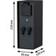 Paulmann Zewnętrzna kolumna zasilająca RIO 2GN. 24V Plug & Shine + 2GN. 230V IP44 + czujnik zmierzchu stal szlachetna / antracyt 14215140 4000870947012