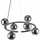 Lampa wisząca TKKRYWULT TK Lighting Anabelle 6843 lampa wisząca zwis 6x6W G9 czarna/grafitowa 14215401 5901780568436