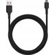 Kabel USB Bluestar BLUE STAR kabel 2A USB A do Micro USB DC-001AM2.0 1 m czarny 14221261 5903396281617