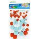 Craft with Fun OZDOBA DEK POMPON 100SZT/3KOL MIX CF PBH 12/144 14223005 5905523635966