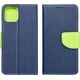 OEM Kabura FANCY Book do IPHONE 16 Pro granatowo limonkowy 14243388 5903396314728