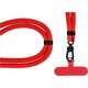 OEM Zawieszka SWING (8mm) do telefonu z regulacją długości / długość sznura 165cm (max 82,5cm w pętli) / na ramię lub szyję - czerwony 14243473 5903396322082
