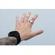 Smartwatch OEM Smart Ring R11M- inteligentny pierścień ze stali ze stacją ładującą rozmiar 10 (19,8mm) złoty 14243669 5903396324420