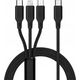Kabel USB OEM Kabel 3w1 Typ C do Lightning / Typ C / Micro USB 2,4A C171 1,2 m czarny 14243677 5903396299490