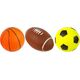 LeanToys Zestaw Miękkich Piłek Sportowych 3w1 Piłka Nożna Koszykówka LEAN Toys 14255172 5905214974299