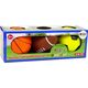 LeanToys Zestaw Miękkich Piłek Sportowych 3w1 Piłka Nożna Koszykówka LEAN Toys 14255172 5905214974299
