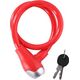 Dunlop Dunlop - Zapięcie do roweru spiralne na klucz 65 cm (Czerwony) 14265661 5904501203364