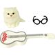 LeanToys Lalka Dla Dzieci Emily z Gitarą Okulary Długie Blond Włosy Kotek 14266323 5905515359948