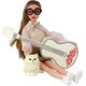 LeanToys Lalka Dla Dzieci Emily z Gitarą Okulary Długie Blond Włosy Kotek 14266323 5905515359948