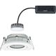Paulmann Oprawa do wbudowania NOVA PLUS COIN LED DIM wychylna 6W 470lm 93mm 2700K IP65 230V biały mat 14268151 4000870936818
