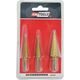 Wiertło AWTools AWTOOLS WIERTŁA STOPNIOWE HSS-TIN KOMPLET 3 SZTUKOWY / 3-12mm / 4-12mm / 4-20mm 14268403 5903678615246