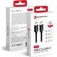 Kabel USB ForCell FORCELL F-ENERGY C338 kabel Typ C do Typ C PD QC4.0 3A 60W 1 m czarny 14295143 5903396219641