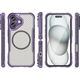 Hurtel Etui silikonowe Leading Series MagSafe do iPhone 16 - fioletowe 14295408 5907769365133