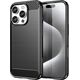 Hurtel Etui silikonowe Carbon Case do iPhone 16 Pro Max - czarne 14295430 5907769364761