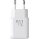 Ładowarka Joyroom Ładowarka Joyroom JR-TCF20 sieciowa USB-C PD 20W - biała + kabel USB-C / USB-C 1m 14295462 6956116723118