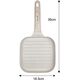 Patelnia Klausberg PATELNIA GRILLOWA 18 X 18CM MARMURKOWA KLAUSBERG KB-7812 BEŻOWA 14392961 5908287278127