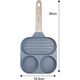 Patelnia Klausberg PATELNIA MARMURKOWA 3 W 1 DO JAJEK NALEŚNIKÓW PLACKÓW GRILL KLAUSBERG KB-7817 SZARA 14393067 5908287278172