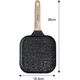 Patelnia Klausberg PATELNIA GRILLOWA 18 X 18CM MARMURKOWA KLAUSBERG KB-7810 CZARNA 14393075 5908287278103