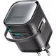 Ładowarka Joyroom Ładowarka GaN Joyroom JR-TCL02 65W USB-A USB-C z wbudowanym kablem USB-C - czarna 14397123 6956116714475