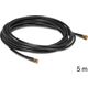 Kabel Delock Antenowy (F) 5m czarny (88444) 804055 4043619884445