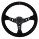 MTuning Kierownica Pro 350mm offset:80mm Zamsz Black