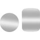 Blaszki do Uchwytu Magnetycznego Blaszka 2x Metalowe Nakładki srebrne 9582923 5903396087424