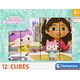 Clementoni CLE Cubi klocki 12 Koci domek Gabby 41193