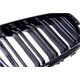 MTuning Grill sportowy podwójne żeberka Gloss Black BMW 2 F22 F23 2013-2021